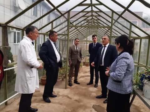 Meeting of a Course and training group audience for the Chairmen of the Executive Committees of regions, cities and districts with the Initial Party Organizations in the area of the Shokhmansur District